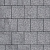 Тротуарная плитка Квадрат большой,серый, бассировка 