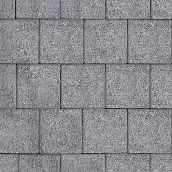 Тротуарная плитка Квадрат большой,серый, бассировка 