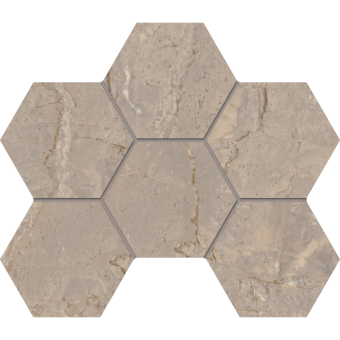 Мозаика BERNINI BR02 Hexagon 250x285 мм Полир.