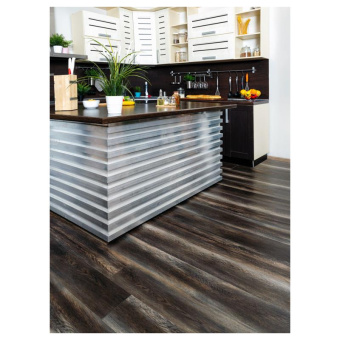 Кварц-виниловая плитка ЕСО 3-13 Орех Тёмный 1219,2х184,15х3mm, 43 класс