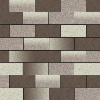 Тротуарная плитка Прямоугольник Лайн ST Оникс,  бассировка