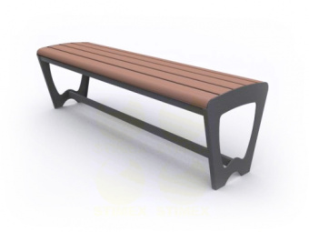 Скамья парковая уличная C454 1505х435х450 мм