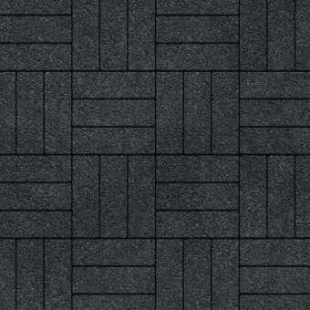 Тротуарная плитка Паркет черный, native 