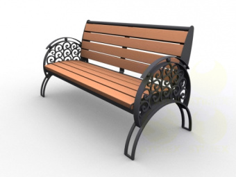 Диван городской уличный D37 1670x680x830 мм