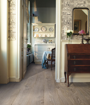 Ламинат Quick-Step PERSPECTIVE PER1406 Доска Дуба Светло-серого Старинного 32 кл 1380х156х9 мм 