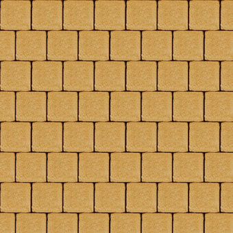 Тротуарная плитка Квадрат малый, желтый, бассировка 