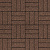 Тротуарная плитка Паркет коричневый, native 