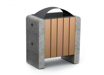 Урна для мусора уличная U5 750х450х850 мм бетон