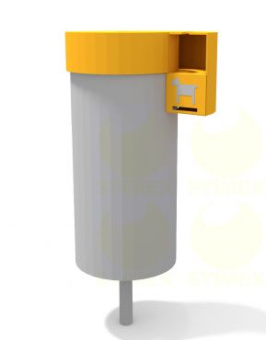 Урна для собак, Дог-бокс УДБ-2 402x402x892 мм