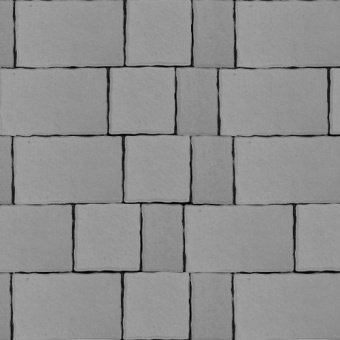 Тротуарная плитка Старый город, Серый, гладкая