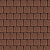 Тротуарная плитка Квадрат малый, коричневый, бассировка 