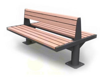 Диван городской уличный D114 1640x870x860 мм