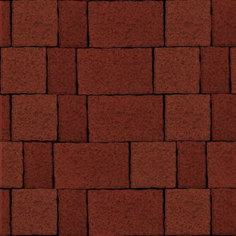 Тротуарная плитка Старый город, Красный, native