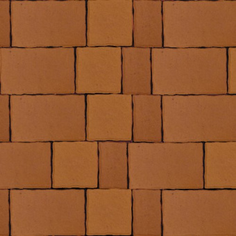 Тротуарная плитка Старый город, Оранжевый, гладкая