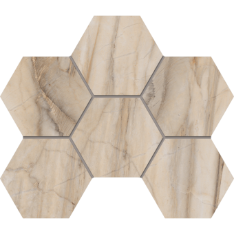 Мозаика BERNINI BR01 Hexagon 250x285 мм Полир.