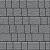 Тротуарная плитка Инсбрук Инн, серый, бассировка