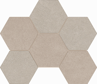 Мозаика LUNA LN01/TE01 Hexagon 250x285 мм Непол.