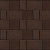 Тротуарная плитка Старый город, Коричневый, гладкая