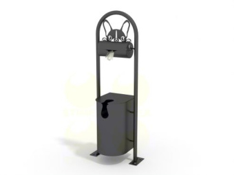 Урна для собак, Дог-бокс УДБ-1 466x295x1400 мм