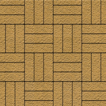 Тротуарная плитка Паркет желтый, бассировка 