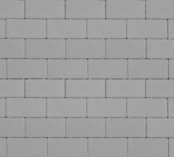 Тротуарная плитка Прямоугольник Лайн Серый, гладкая