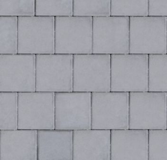 Тротуарная плитка Квадрат большой, белый, гладкая 