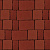 Тротуарная плитка Старый город, Красный, гладкая