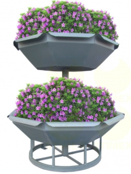 Подвешенные вазоны. Вертикальная система озеленения P55-2 1200x1200x1250 мм