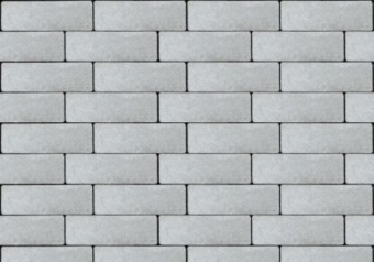 Тротуарная плитка Паркет белый, гладкая 