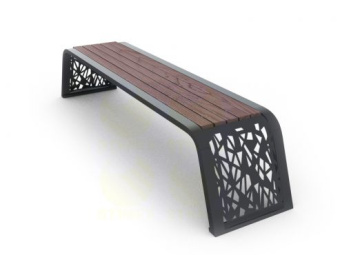 Скамья уличная парковая C95 (С95) 1975х480х490 мм